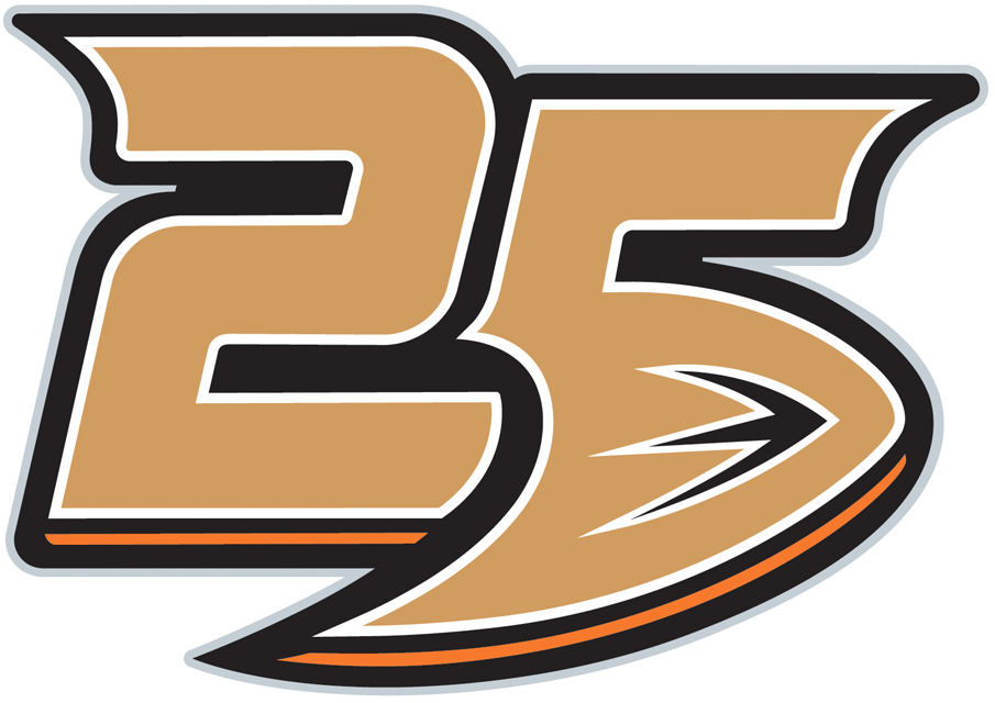 Anaheim Ducks 2019 Anniversary Logo iron on heat transfer